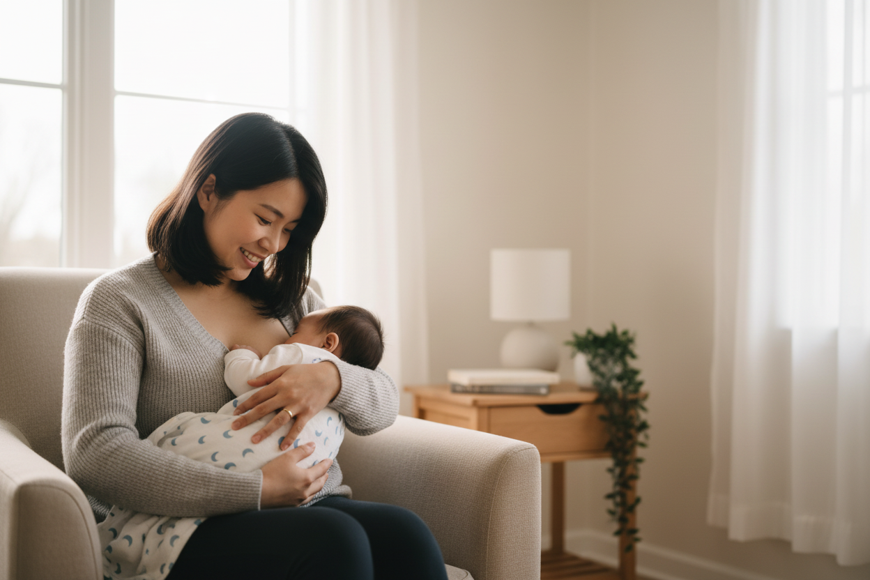 Mẹ cho con bú